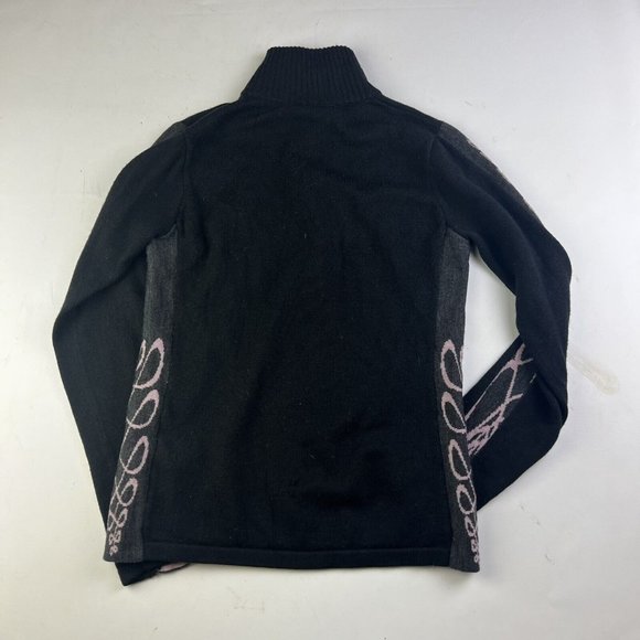 Smartwool Women's small Top 1/4 Zip Black Long Sleeve Merino Wool - Picture 6 of 12